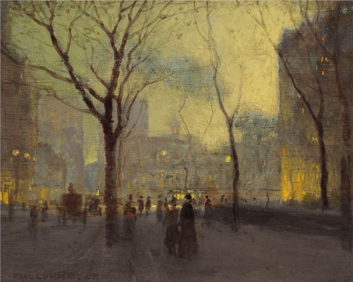 Paul Cornoyer, Plaza Hotel in the Rain, n.d.